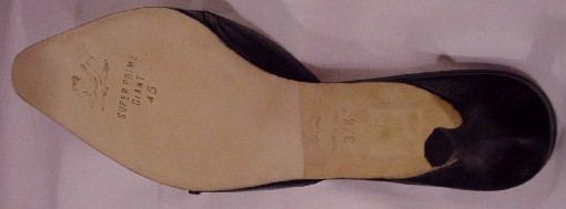 Finished Jimmy Choo with new 1/2 soles and Heel Caps